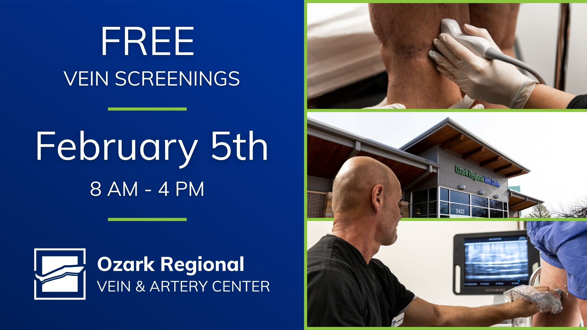 Free Vein Screening Day in Rogers, Arkansas