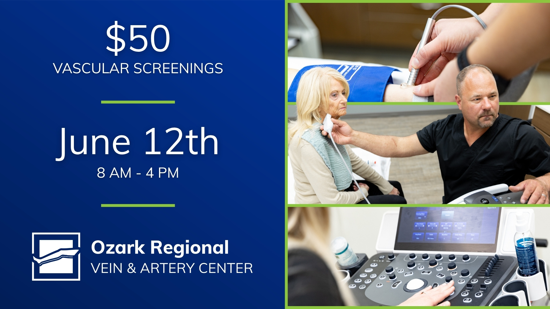 $50 Arterial Screening Day in Rogers, AR